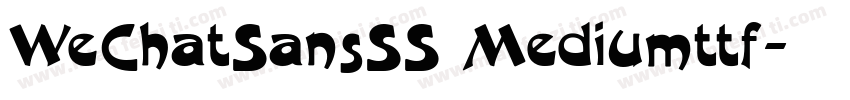 WeChatSansSS Mediumttf字体转换